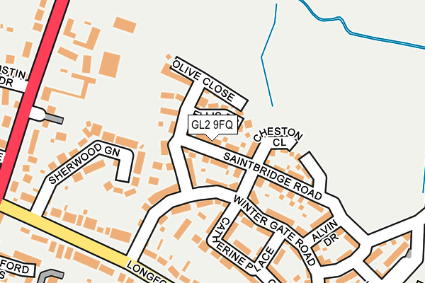 GL2 9FQ map - OS OpenMap – Local (Ordnance Survey)