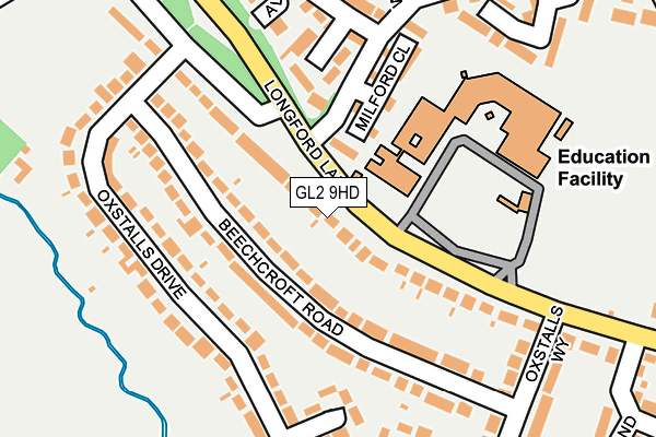 GL2 9HD map - OS OpenMap – Local (Ordnance Survey)
