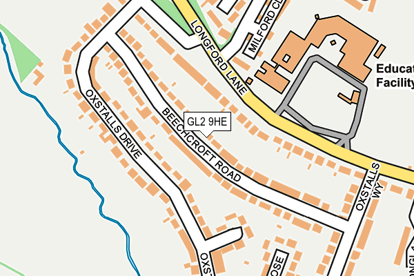 GL2 9HE map - OS OpenMap – Local (Ordnance Survey)