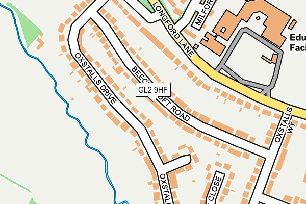GL2 9HF map - OS OpenMap – Local (Ordnance Survey)