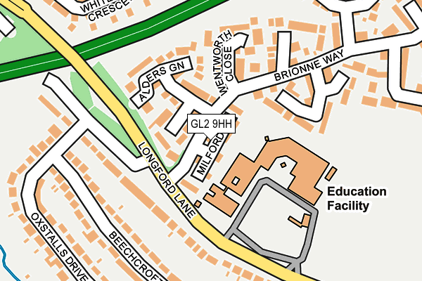GL2 9HH map - OS OpenMap – Local (Ordnance Survey)