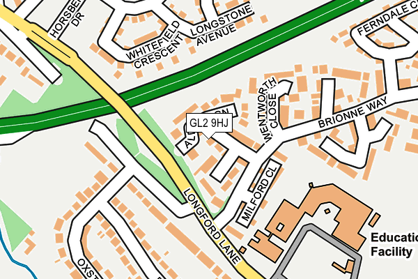 GL2 9HJ map - OS OpenMap – Local (Ordnance Survey)