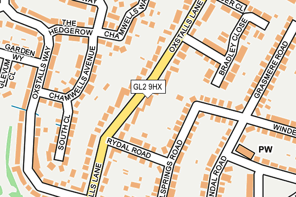 GL2 9HX map - OS OpenMap – Local (Ordnance Survey)