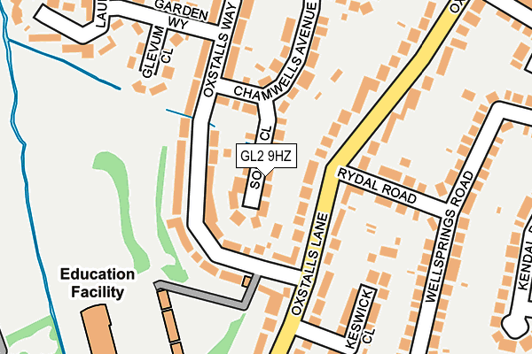 GL2 9HZ map - OS OpenMap – Local (Ordnance Survey)