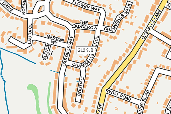 GL2 9JB map - OS OpenMap – Local (Ordnance Survey)