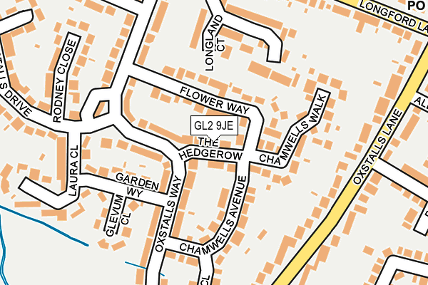 GL2 9JE map - OS OpenMap – Local (Ordnance Survey)
