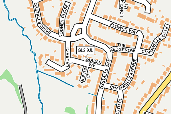 GL2 9JL map - OS OpenMap – Local (Ordnance Survey)