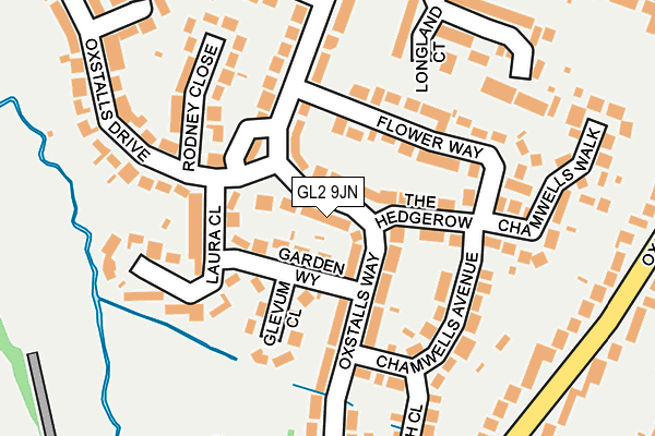 GL2 9JN map - OS OpenMap – Local (Ordnance Survey)