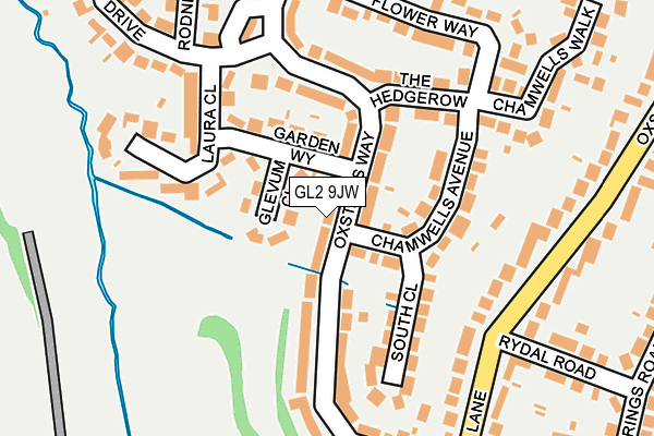 GL2 9JW map - OS OpenMap – Local (Ordnance Survey)