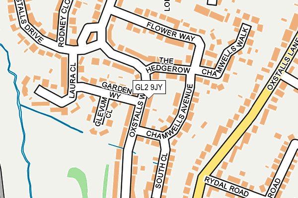 GL2 9JY map - OS OpenMap – Local (Ordnance Survey)