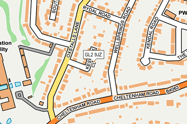 GL2 9JZ map - OS OpenMap – Local (Ordnance Survey)
