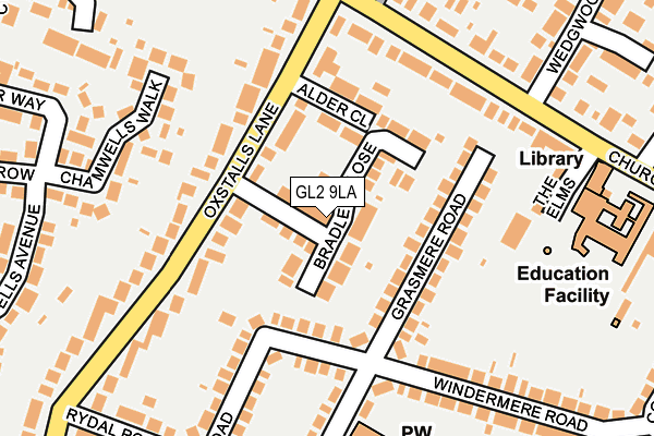 GL2 9LA map - OS OpenMap – Local (Ordnance Survey)
