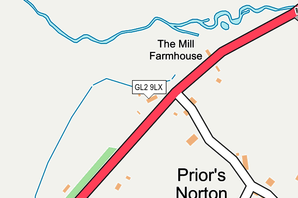 GL2 9LX map - OS OpenMap – Local (Ordnance Survey)