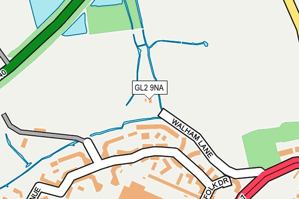 GL2 9NA map - OS OpenMap – Local (Ordnance Survey)