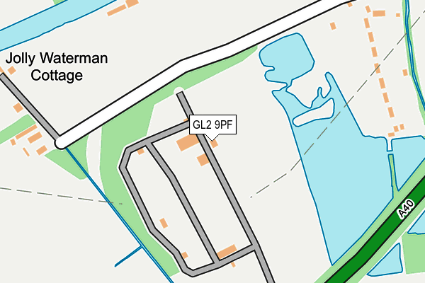 GL2 9PF map - OS OpenMap – Local (Ordnance Survey)