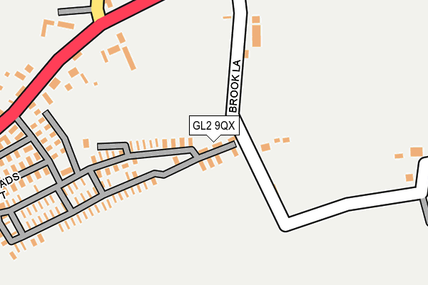 GL2 9QX map - OS OpenMap – Local (Ordnance Survey)