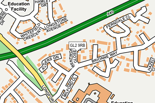 GL2 9RB map - OS OpenMap – Local (Ordnance Survey)