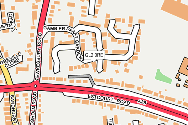 GL2 9RE map - OS OpenMap – Local (Ordnance Survey)