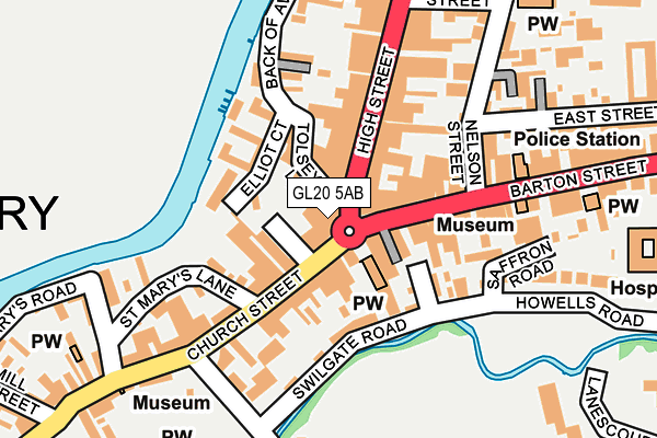 GL20 5AB map - OS OpenMap – Local (Ordnance Survey)