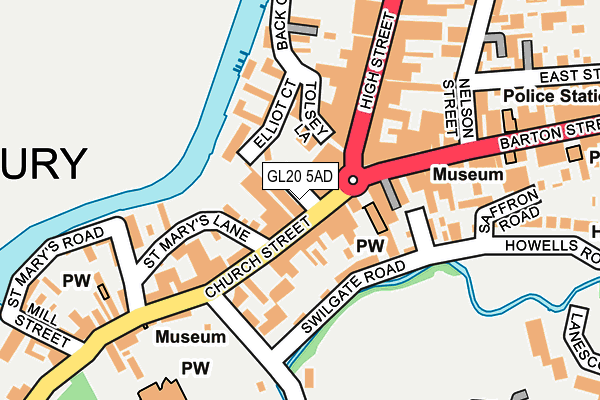 GL20 5AD map - OS OpenMap – Local (Ordnance Survey)