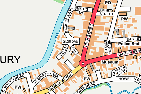 GL20 5AE map - OS OpenMap – Local (Ordnance Survey)