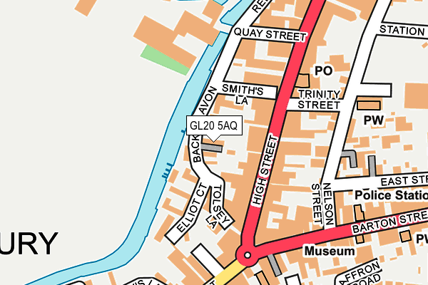 GL20 5AQ map - OS OpenMap – Local (Ordnance Survey)
