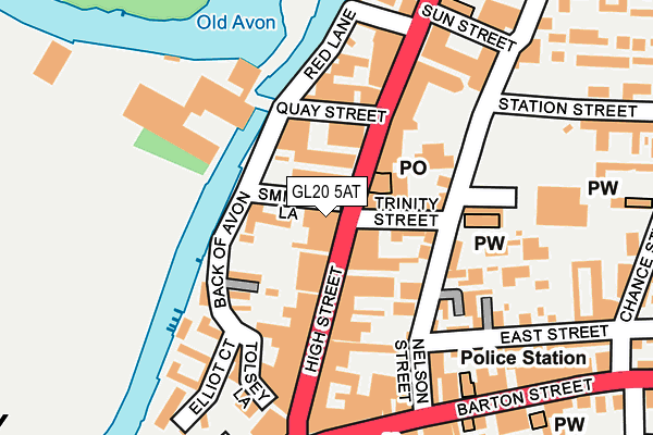 GL20 5AT map - OS OpenMap – Local (Ordnance Survey)