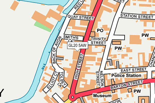 GL20 5AW map - OS OpenMap – Local (Ordnance Survey)