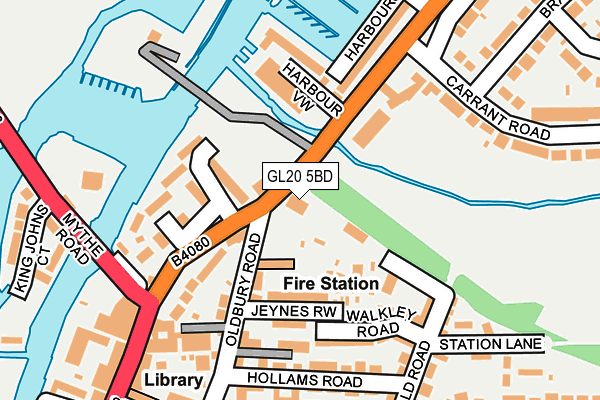 GL20 5BD map - OS OpenMap – Local (Ordnance Survey)