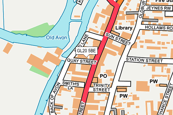GL20 5BE map - OS OpenMap – Local (Ordnance Survey)