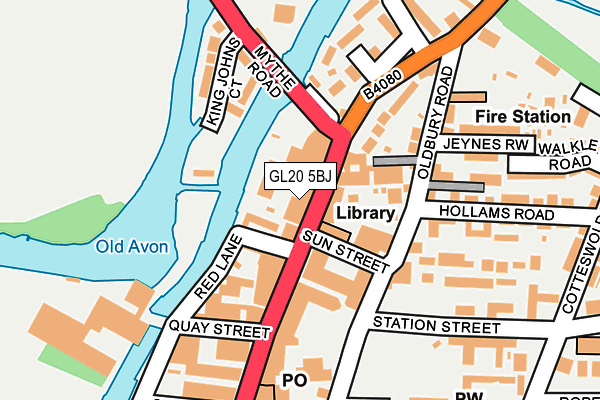 GL20 5BJ map - OS OpenMap – Local (Ordnance Survey)