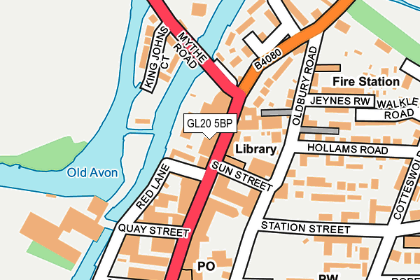 GL20 5BP map - OS OpenMap – Local (Ordnance Survey)