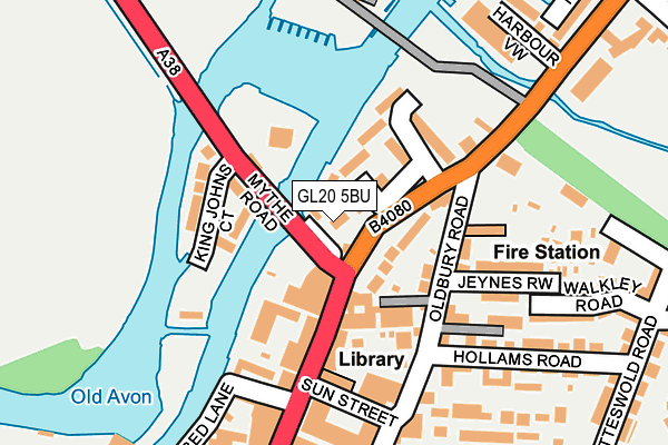 GL20 5BU map - OS OpenMap – Local (Ordnance Survey)