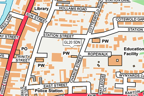 GL20 5DN map - OS OpenMap – Local (Ordnance Survey)