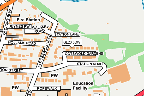 GL20 5DW map - OS OpenMap – Local (Ordnance Survey)