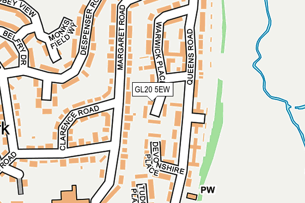 GL20 5EW map - OS OpenMap – Local (Ordnance Survey)