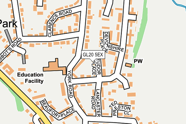 GL20 5EX map - OS OpenMap – Local (Ordnance Survey)