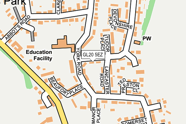 GL20 5EZ map - OS OpenMap – Local (Ordnance Survey)