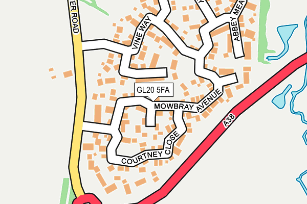 GL20 5FA map - OS OpenMap – Local (Ordnance Survey)