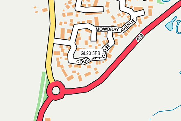 GL20 5FB map - OS OpenMap – Local (Ordnance Survey)