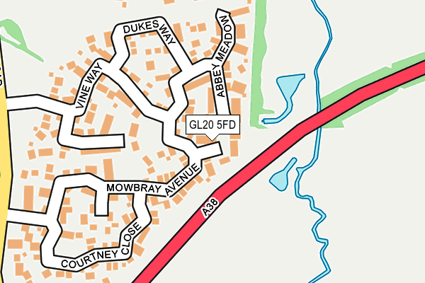 GL20 5FD map - OS OpenMap – Local (Ordnance Survey)