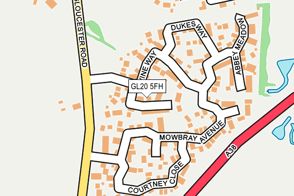 GL20 5FH map - OS OpenMap – Local (Ordnance Survey)