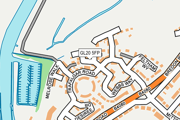 GL20 5FP map - OS OpenMap – Local (Ordnance Survey)