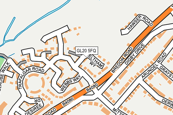 GL20 5FQ map - OS OpenMap – Local (Ordnance Survey)