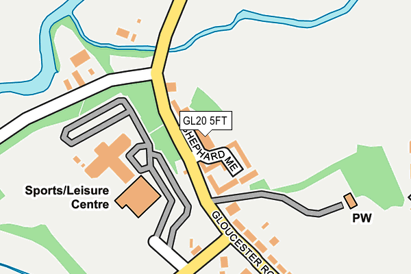 GL20 5FT map - OS OpenMap – Local (Ordnance Survey)