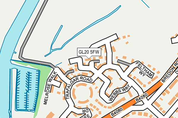 GL20 5FW map - OS OpenMap – Local (Ordnance Survey)