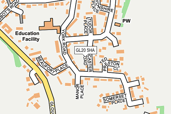 GL20 5HA map - OS OpenMap – Local (Ordnance Survey)