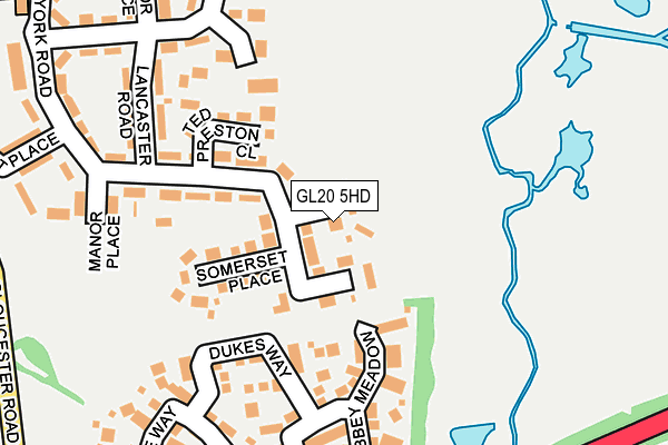 GL20 5HD map - OS OpenMap – Local (Ordnance Survey)