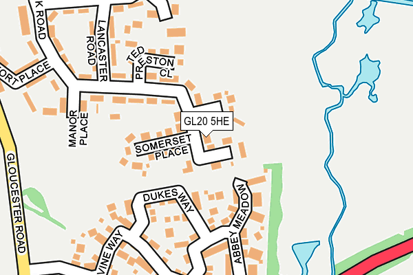 GL20 5HE map - OS OpenMap – Local (Ordnance Survey)