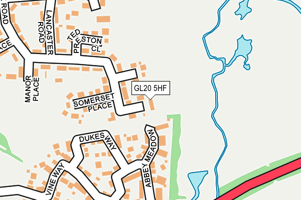 GL20 5HF map - OS OpenMap – Local (Ordnance Survey)